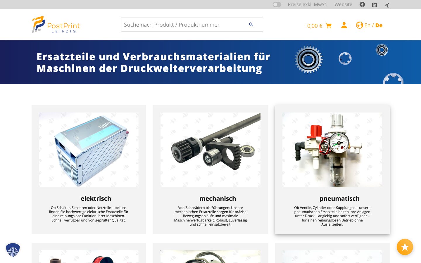 WooCommerce-Shop von PostPrint Leipzig