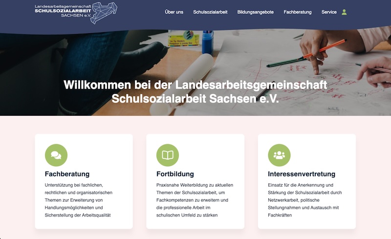 Schulsozialarbeit Sachsen Website